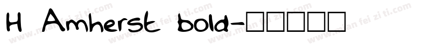 H Amherst bold字体转换